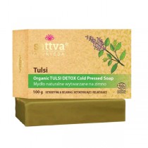 Sattva Organiczne mydo wytwarzane na zimno Tulsi 100g