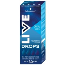 Schwarzkopf Live Drops zmywalna farba do wosw Crystal Blue 30ml