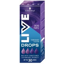 Schwarzkopf Live Drops zmywalna farba do włosów Orchid Purple 30ml