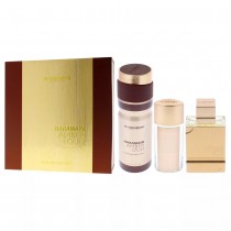 Al Haramain Amber Oud Gold Woda perfumowana 75ml spray + Woda perfumowana 30ml spray + Spray do ciaa 200ml
