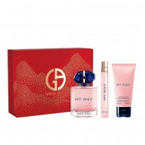 Giorgio Armani My Way Woda perfumowana 90ml spray + Woda perfumowana 10ml spray + Balsam do ciaa 50ml