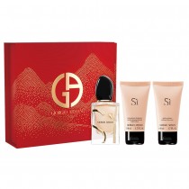Giorgio Armani Si Woda perfumowana 50ml spray + Balsam do ciaa 50ml + el pod prysznic 50ml