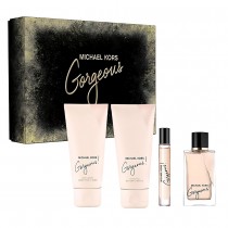 Michael Kors Gorgeous Woda perfumowana 100ml spray + el pod prysznic 100ml + Balsam do ciaa 100ml + Woda perfumowana 10ml spra