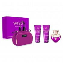 Versace Dylan Purple Pour Femme Woda perfumowana 100ml spray + el pod prysznic 100ml + Balsam do ciaa 100ml + kosmetyczka