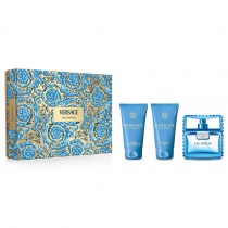 Versace Man Eau Fraiche Woda toaletowa 50ml spray + el pod prysznic 50ml + Balsam po goleniu 50ml