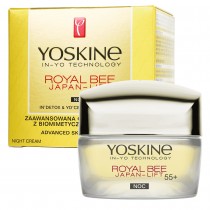 Yoskine Royal Bee Japan-Lift 55+ Krem przeciwzmarszczkowy z peptydami na noc 50ml