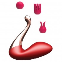B Series Magic Swan Massager masaer w ksztacie abdzia z trzema zamiennymi kocwkami