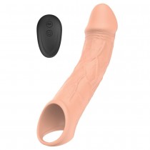 B Series Magic Vibrating Extension wibracyjna przeduka na penisa z pilotem