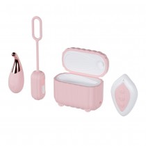 Blush Play With Me Wanderlust mini wand z 12 trybami + bezprzewodowe jajko z 10 trybami + etui + pilot Pink