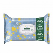 Klorane Bebe Gentle Cleansing Wipes nawilane chusteczki 3x70szt