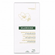 Klorane Cold Wax Strips paski do depilacji zimnym woskiem twarzy i miejsc wraliwych ze Sodkim Migdaem 6szt