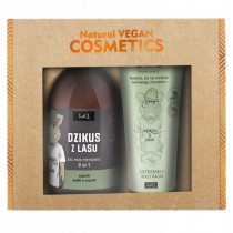 LaQ Dzikus z Lasu Czarny Mat el pod prysznic 500ml + balsam w tubie 200ml