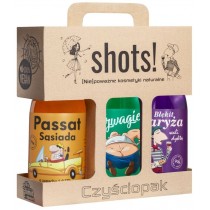LaQ Shots! Czyciopak Passat Ssiada + Szwagier + Bkit Parya 3 x el pod prysznic 500ml