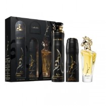Lattafa Maahir Woda perfumowana 100ml spray + Dezodorant 200ml spray + Odwieacz powietrza 300ml