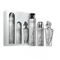 Lattafa Maahir Legacy Woda perfumowana 100ml spray + Dezodorant 200ml spray + Odwieacz powietrza 300ml