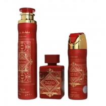 Lattafa Sublime Badee Al Oud Woda perfumowana 100ml spray + Dezodorant 200ml spray + Odwieacz powietrza 300ml