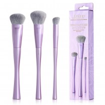 Jessup Luxury Purple Face Coverage Trio Makeup Brush zestaw pdzli do makijau T513 3szt