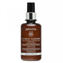 Apivita Cleansing Milk 3 in 1 Cleansing Milk Face & Eyes oczyszczajce mleczko do twarzy i oczu z Rumiankiem i Miodem 200ml