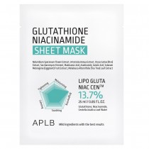 APLB Glutathione Niacinamide Sheet Mask maseczka do twarzy 25ml