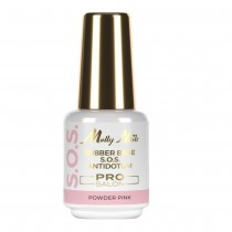 Molly Nails S.O.S. Antidotum Pro Salon baza kauczukowa do manicure pedicure i ozdb Powder Pink 15g