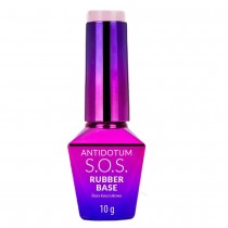 Molly Nails S.O.S. Antidotum Rubber Base baza kauczukowa do manicure pedicure i ozdb Powder Pink 10g