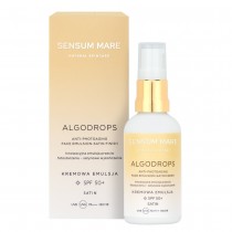 Sensum Mare Algodrops innowacyjna emulsja przeciw fotostarzeniu - satynowe wykoczenie SPF50+ 50ml