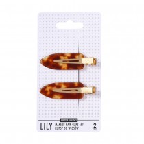 Sister young Lily Makeup Hair Clips klipsy do wosw Dark Brown 2szt