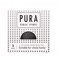Sister young Pura Konjac Sponge gbka do mycia twarzy Konjac Black