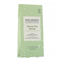 Voesh Mani Moments Green Tea Detox zestaw do manicure peeling cukrowy + maska kremowa + maso do masau + pilnik do paznokci