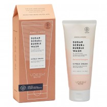 Voesh Sugar Scrub + Bubble Wash peeling i pianka do mycia skry gowy i ciaa Citrus Crush 210g