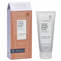 Voesh Sugar Scrub + Bubble Wash peeling i pianka do mycia skry gowy i ciaa Lavender Land 210g