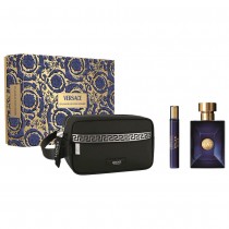 Versace Dylan Blue Pour Homme Woda toaletowa 100ml spray + Woda toaletowa 10ml spray + Kosmetyczka