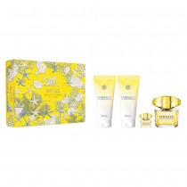 Versace Yellow Diamond Pour Femme Woda toaletowa 90ml spray + 5ml + el pod prysznic 100ml + Balsam do ciaa 100ml