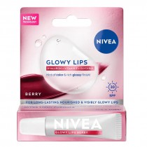 Nivea Glowy Lips balsam do ust z wysok ochron SPF 30 Berry 10ml