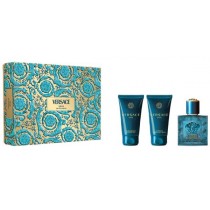 Versace Eros Woda perfumowana 50ml spray + el pod prysznic 50ml + Balsam po goleniu 50ml
