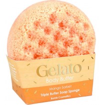 Bomb Cosmetics Body Buffer g�bka pod prysznic Mango Sorbet
