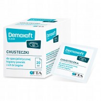 Demoxoft Clean chusteczki pielgnacja powiek 20szt
