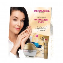 Dermacol HT Hyalluron Therapy krem na dzie� 50 ml + krem pod oczy i na usta 15ml + maska intensywnie nawil�aj�ca 2x8ml