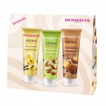 Dermacol Sensual Aroma Moment ele pod przysznic Sycylijska Pistacja + Burbon Wanilia + Trufla Makadamia 3x250ml