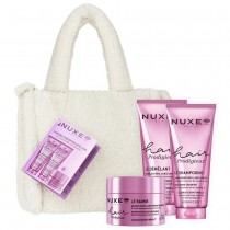 Nuxe Hair Prodigieux szampon wygadzajcy 200ml + odywka wygadzajca 200ml + 3-minutowa maska 200ml + kosmetyczka