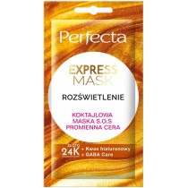 Perfecta  Express Mask Rozwietlenie Koktajlowa Maska S.O.S Promienna Cera maska do twarzy 8ml