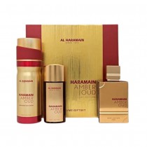 Al Haramain Amber Oud Ruby Edition Woda perfumowana 75ml spray + Woda perfumowana 30ml spray + Dezodorant 200ml spray