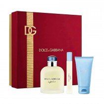 Dolce & Gabbana Light Blue Pour Homme Woda toaletowa 125ml spray + �el pod prysznic 50ml + Woda toaletowa 10ml