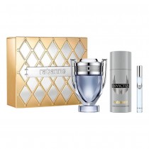 Rabanne Invictus Woda toaletowa 100ml spray + Woda toaletowa 10ml spray + Dezodorant 150ml spray