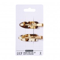 Sister Young Lily Makeup Hair Clips klipsy do wosw Milk Coffee 2szt