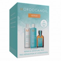 Moroccanoil Moisture Repair Shampoo szampon do wosw 70ml + odywka do wosw 70ml + kuracja do wosw 25ml