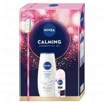 Nivea Calming Moments Of Joy Creme Soft el pod prysznic 250ml + Black & White antyperspirant roll-on50ml