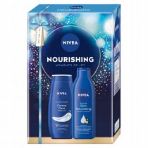 Nivea Nourishing Moments Of Joy Creme Care �el pod prysznic 250ml + Rich Nourishing mleczko do cia�a 250ml