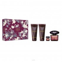 Versace Crystal Noir Woda perfumowana 90ml spray + Woda perfumowana 5ml + Balsam do ciaa 100ml + el pod prysznic 100ml