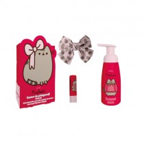 Pusheen pianka do mycia cia�a 300ml + pomadka do ust 3,8g + spinka do w�os�w